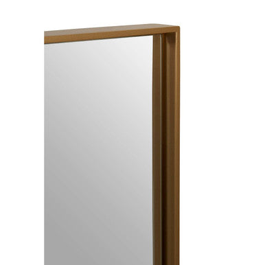 Ando Large Square Gold Finish Wall Mirror