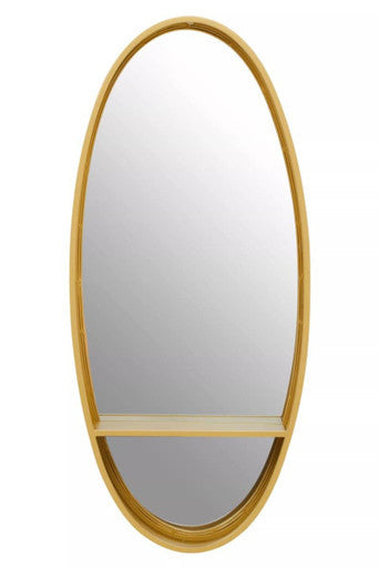 Avento Gold Oval Wall Mirror