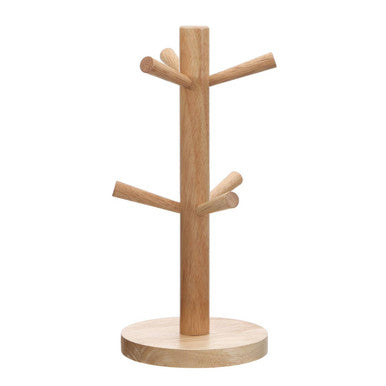 Soka Rubberwood 6 Cup Mug Tree