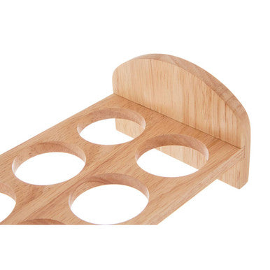 Nash 6 Hole Rubberwood Egg Rack