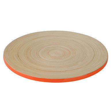 Kyoto Spun Design Orange Bamboo Placemat