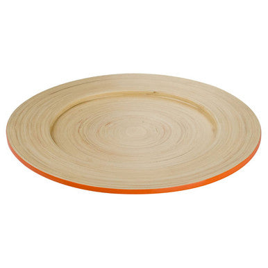 Kyoto Orange Bamboo Charger Plate