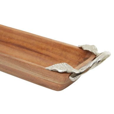 Vine Acacia Wood Small Rectangular Serving Dish