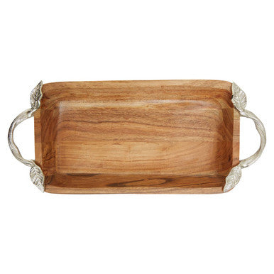 Vine Acacia Wood  Rectangular Bowl