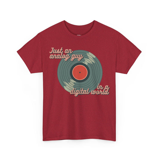 'Just an Analog Guy, In a Digital World' Men's T-Shirt