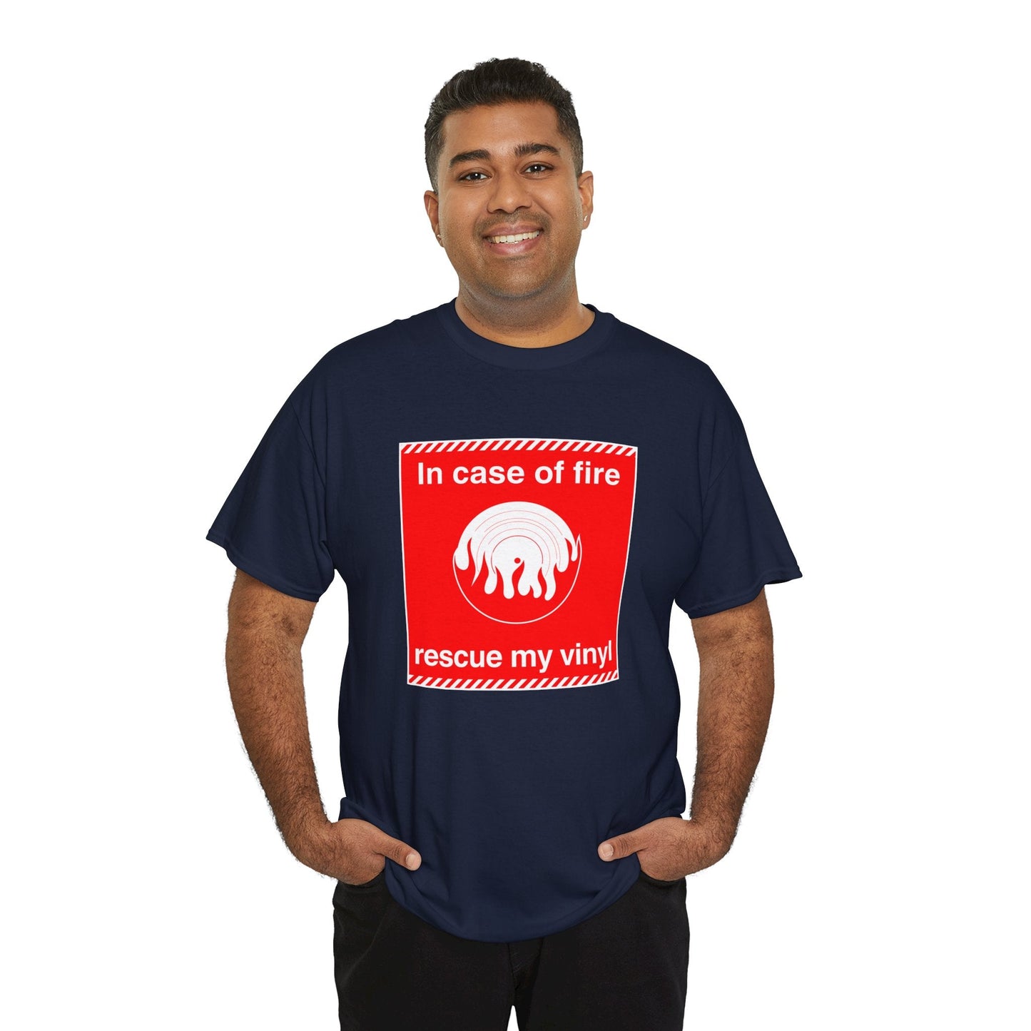 'In Case of Fire, Save My Vinyl' T-Shirt