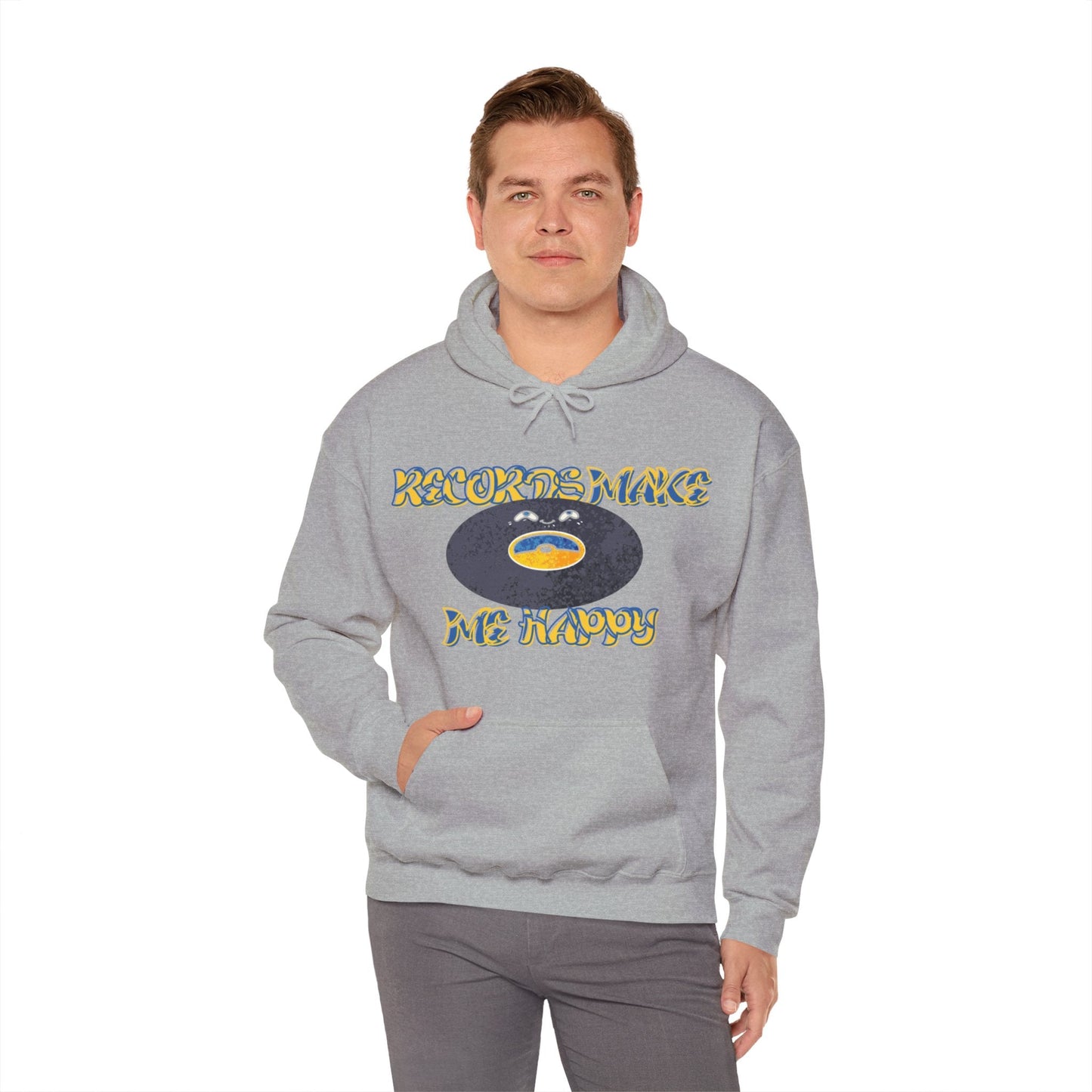 'Records Make Me Happy' Men's Hoodie