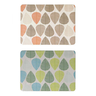 Orange Leaf Set Of Four Placemats