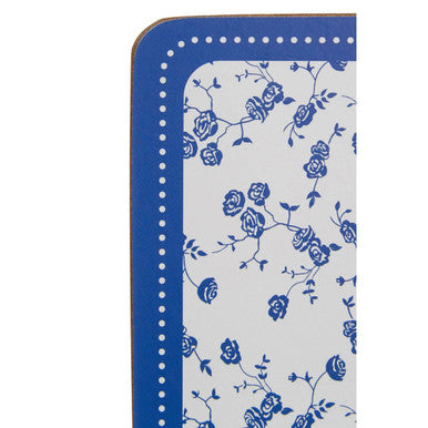 Blue Rose Set Of Four Coasters