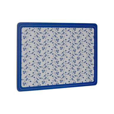Blue Rose Set Of Four Placemats