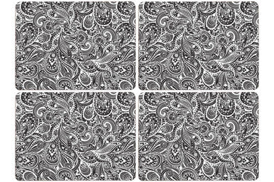 Paisley Set Of 4 Cork Placemats