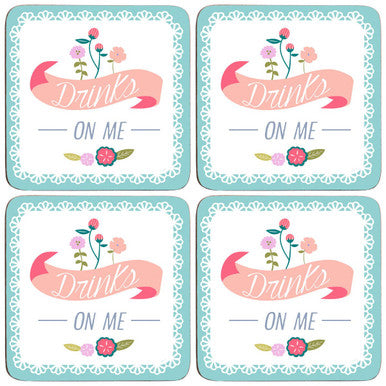 Set Of Four Amelie Cork Coasters