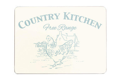 Country Kitchen Set Of Four Cork Placemats