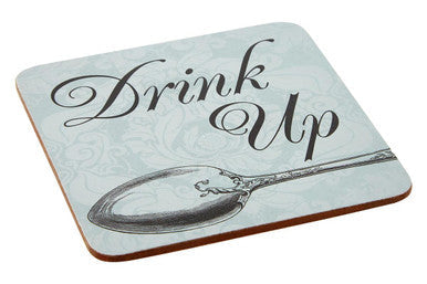 Set Of Four Drink Up Cork Coaster