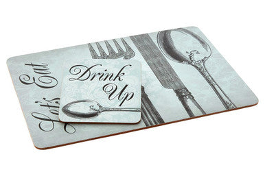 Set Of Four Drink Up Cork Coaster