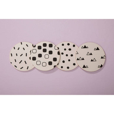 Mimo Set Of 4 Eclectic All Sorts Coaster