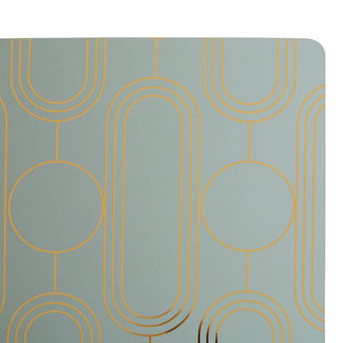 Frosted Deco Set Of 4 Green Coasters