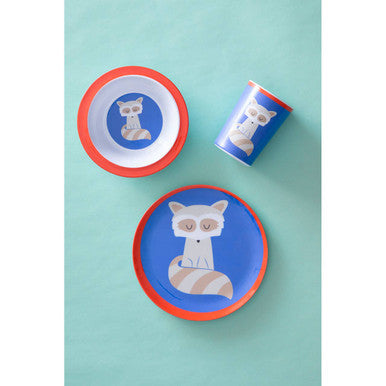 Mimo Kids Ralph Raccoon Dinner Set