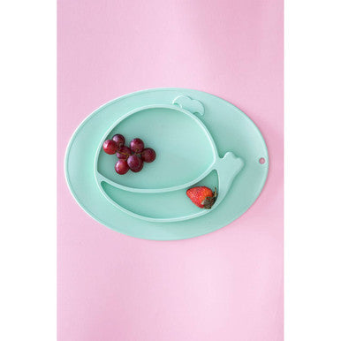 Zing Light Green Whale Food Plate