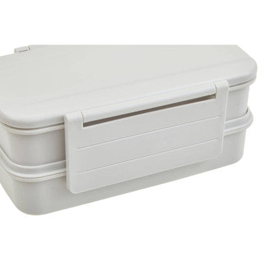 Grub Tub Warm Grey Lunch Box With Cutlery