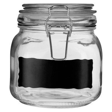 Small Glass Storage Jar With Clip Top Lid
