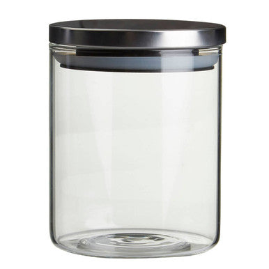 Freska Clear Glass Storage Jar   700Ml