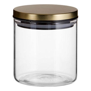 Freska Gold Lid Storage Jar   550Ml