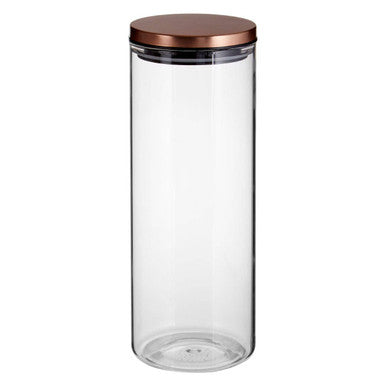 Freska Rose Gold Lid Storage Jar   1600Ml
