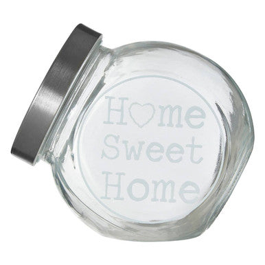Olivia 700Ml Glass Storage Jar With Metal Lid