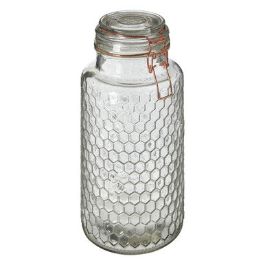 Apiary Rose Gold Wire Large Glass Jar.