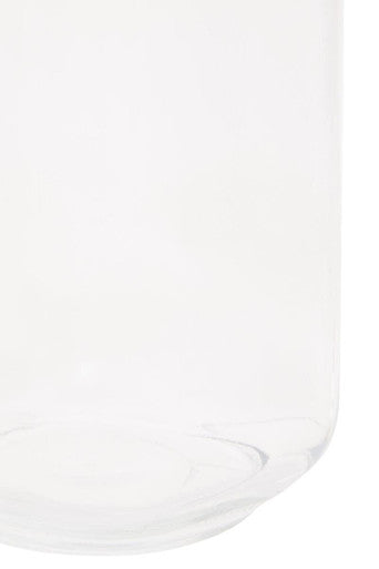 Luca Square 2150Ml Glass Jar With Wooden Lid.