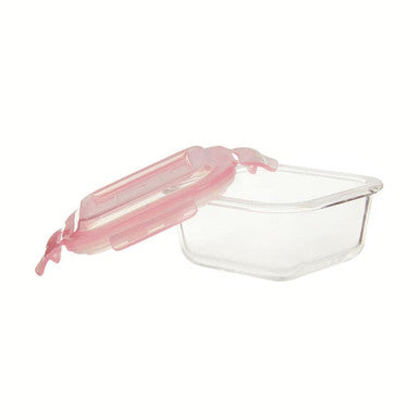 Freska 320Ml Square Glass Container.