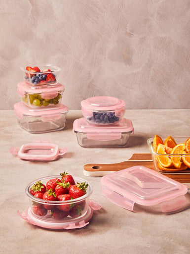 Freska 620Ml Round Glass Container