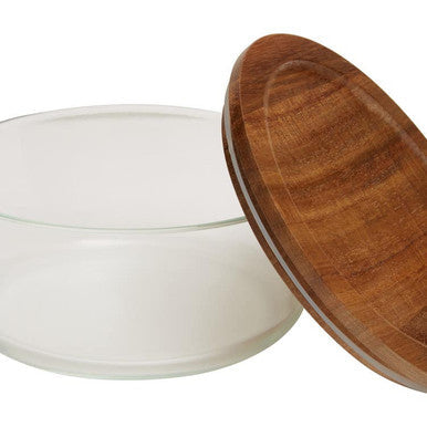 Freska 850Ml Glass Container With Acacia Lid