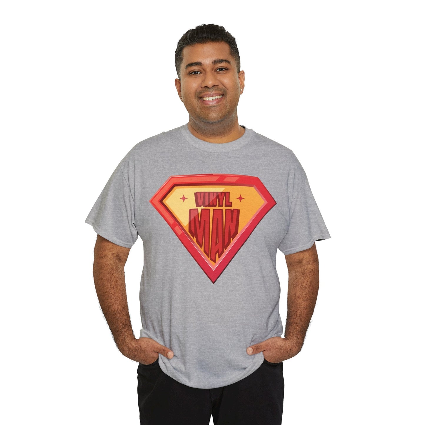 'Vinyl Man' Men's Superhero T-Shirt