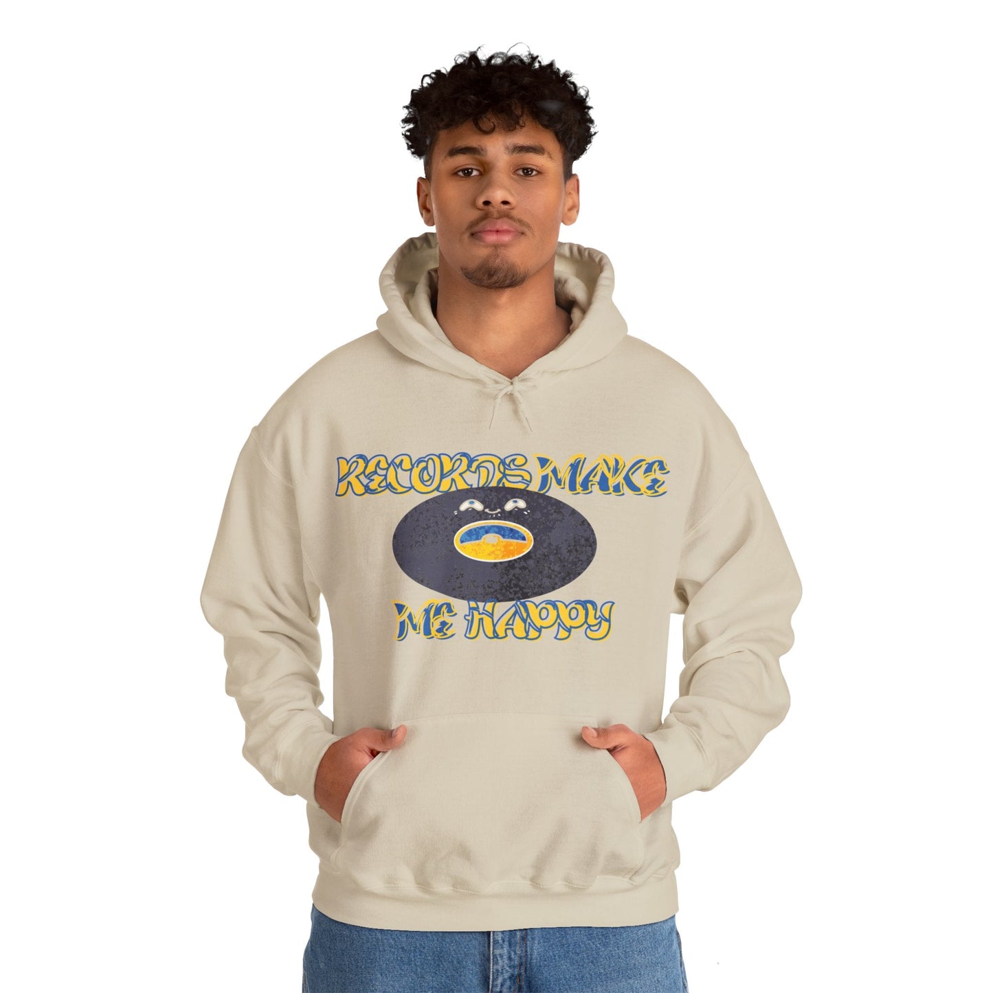 'Records Make Me Happy' Men's Hoodie