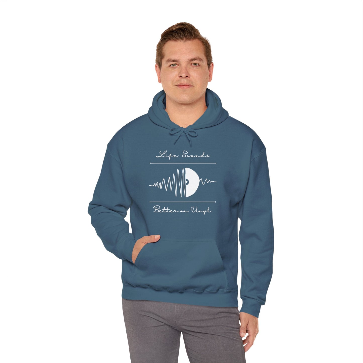 'Life Sounds Better on Vinyl' Men's Hoodie