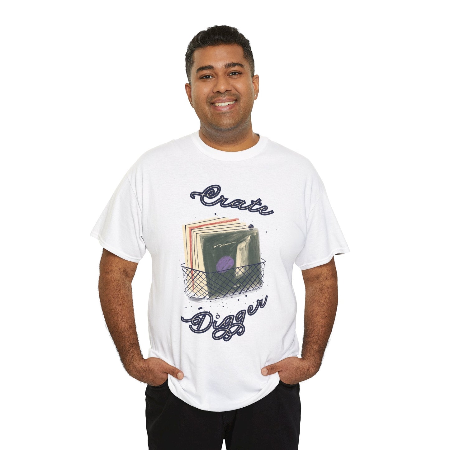 'Crate Digger' Vinyl Records Men's T-Shirt