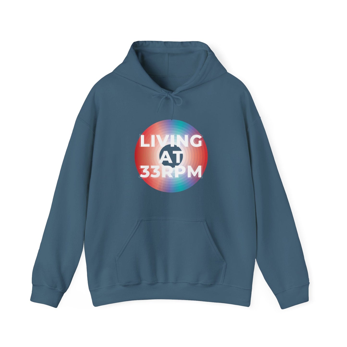 'Living at 33rpm' Men's Hoodie
