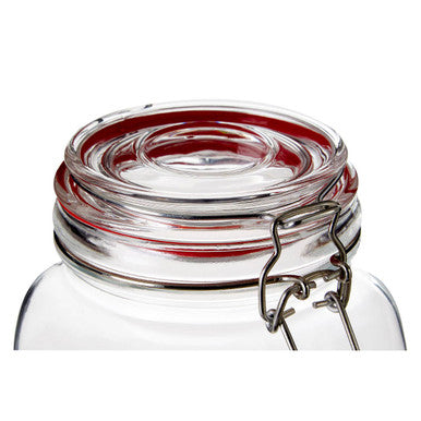 Deli 2000Ml Airtight Glass Storage Jar