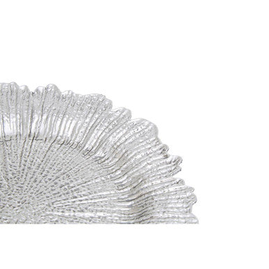 Dia  Silver Finish Reef Charger Plate