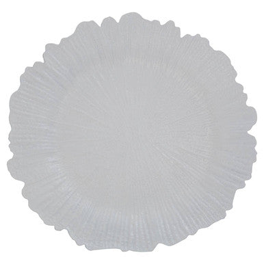 Dia White Finish Reef Charger Plate