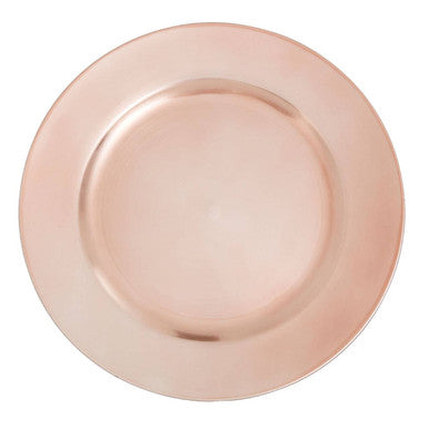 Dia Rose Gold Flat Style Charger Plate
