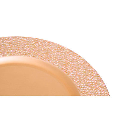 Dia Rose Gold Pebble Effect Charger Plate