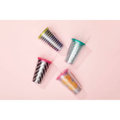 Mimo Stripe 450Ml Drinks Cup