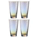 Aurora Set Of 4 Lustre Hi Ball Glasses