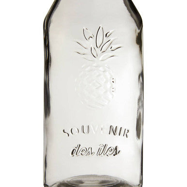 Dayla Clear Glass Embossed Pineapple Design 1000Ml Carafe