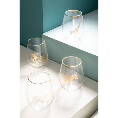 Nomi Gold Giraffe Curved Tumbler