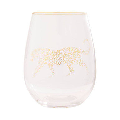 Nomi Gold Leopard Curved Tumbler