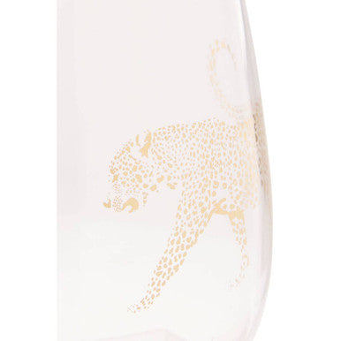 Nomi Gold Leopard Curved Tumbler